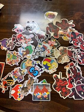 Assorted Cartoon Character Sticker Pack - Multi-Color